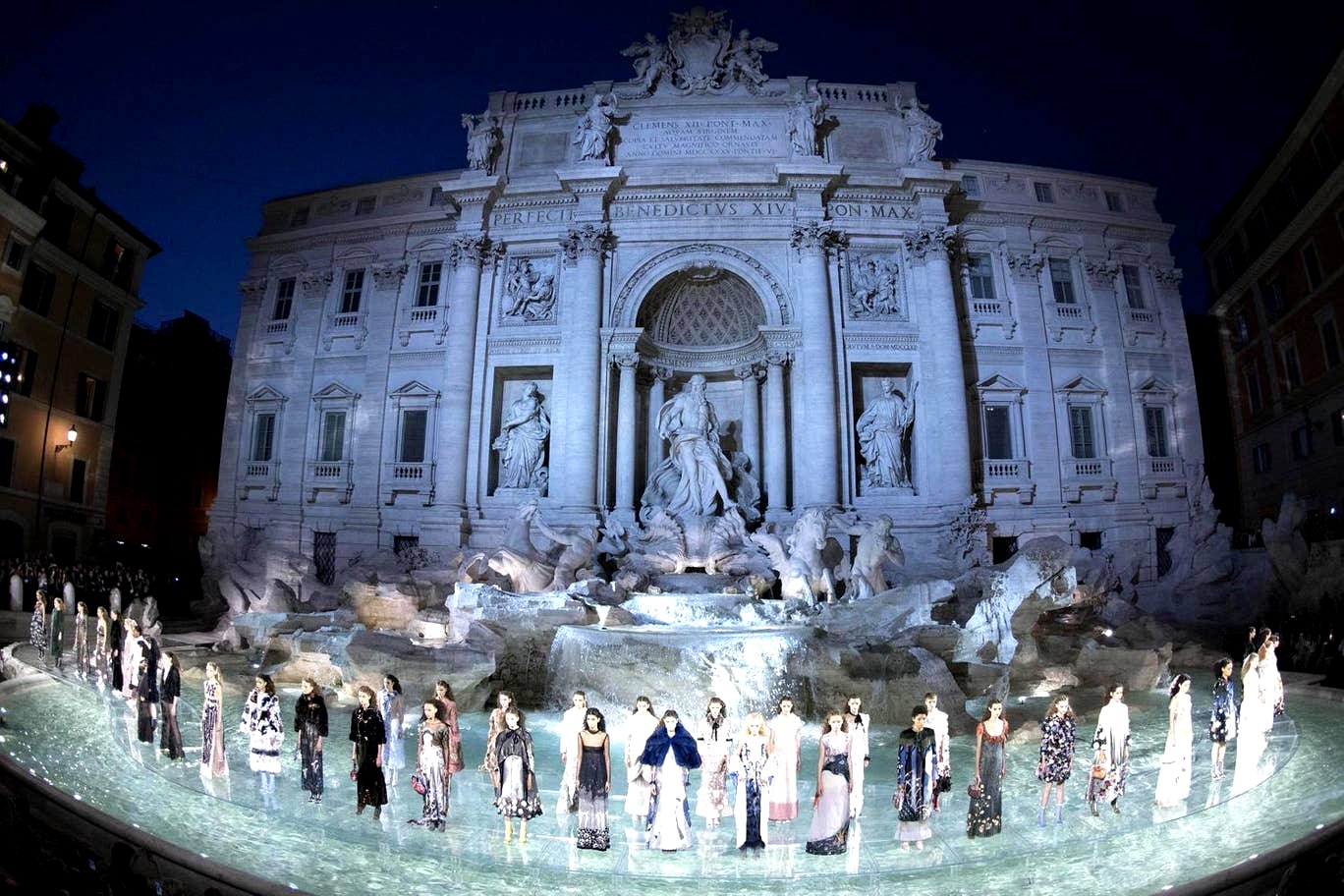 Fendi History 101 Trevi Fountain Show