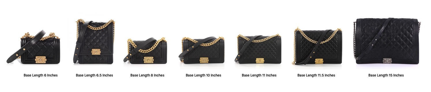 Chanel Boy Bag 101 Sizing Reference