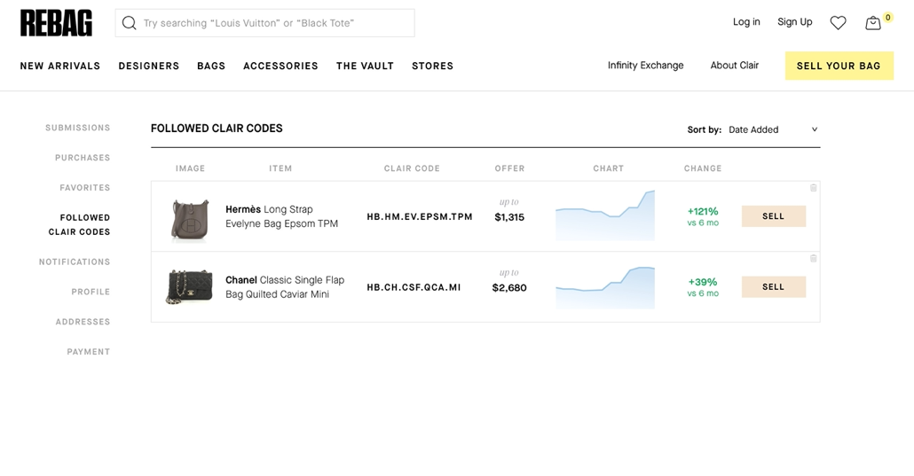 Rebag's New App Instantly Calculates the Current Resale Value of