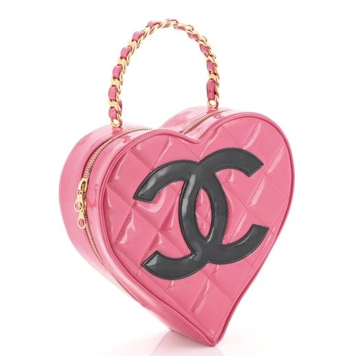 Chanel Pink Vintage Heart Bag  Heart shaped bag, Bags, Chanel bag