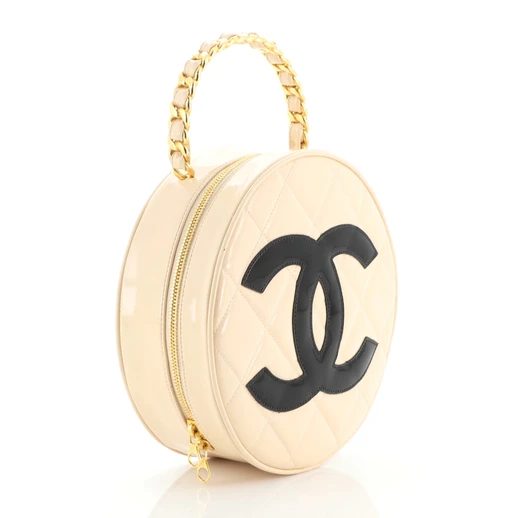 Chanel Round Top Handle Vanity Case