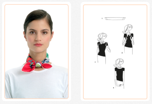 Hermes Scarf Styling - Petit Gaucho