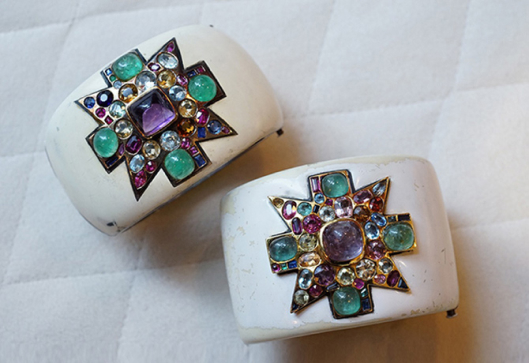 Coco Chanel Maltese Cross Cuffs