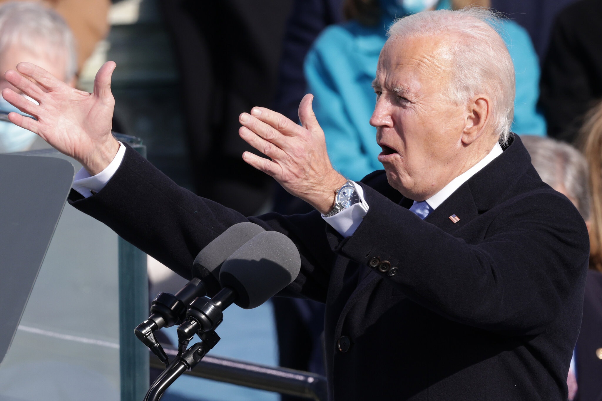 Joe Biden wearing Rolex Datejust