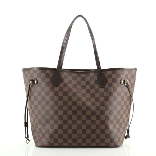 The Neverfull tote in Damier leather by Louis Vuitton