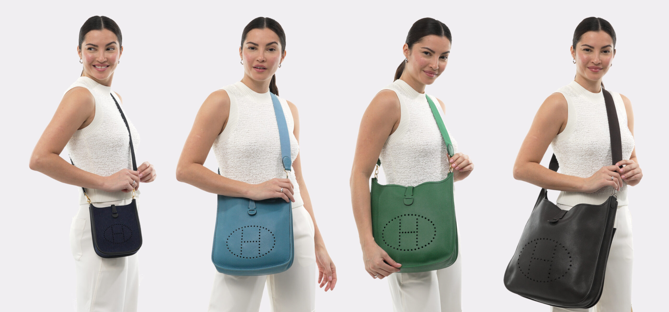 HERMES Evelyne Casual Style Unisex Blended Fabrics Street Style Vanity Bags