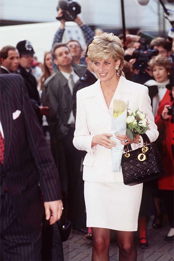 Princess Diana Carrying Her Lady D Salvatore Ferragamo Bag, Princess Diana  Has 2 Handbags Named After Her — and They're Still Being Sold Today