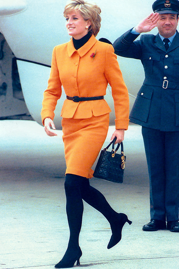 Princess Diana Carrying Her Lady D Salvatore Ferragamo Bag, Princess Diana  Has 2 Handbags Named After Her — and They're Still Being Sold Today