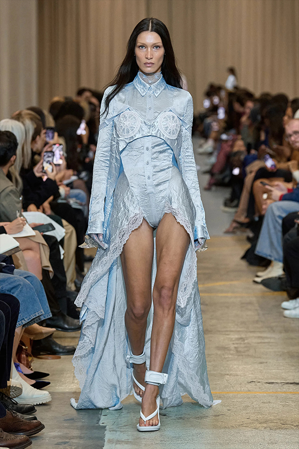 See Bella Hadid Walk Through Fashion Month - The Vault