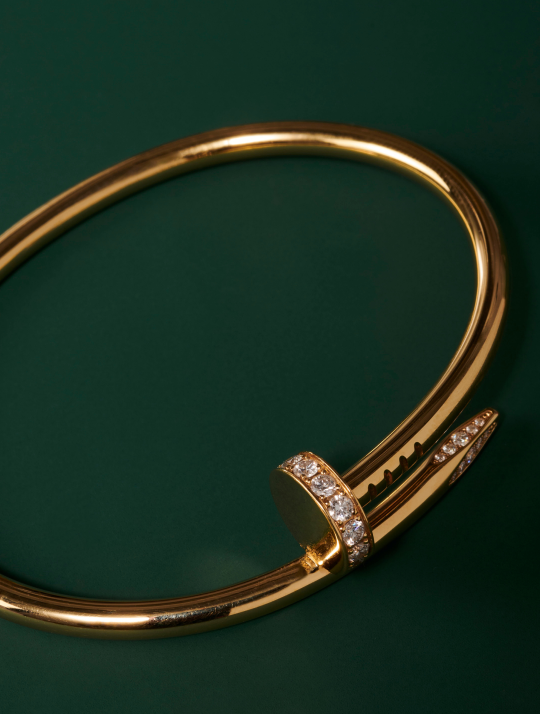 Cartier Rose Gold And Diamond Juste Un Clou Bangle Bracelet Available For  Immediate Sale At Sotheby's