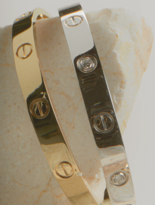 Cartier Double Ring Love Bracelet in 18kt Pink Gold - Cartier Love Bracelets  - Cartier Jewelry